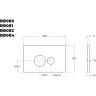 Кнопка смыва BELBAGNO BB081CR, хром глянец