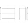 Тумба Rovere Rustico 89,6 см BELBAGNO ALBANO ALBANO-900-2C-PIA-RR